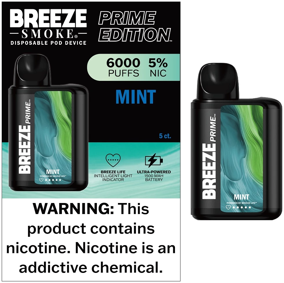 BREEZE PRIME 6000 PUFFS MINT