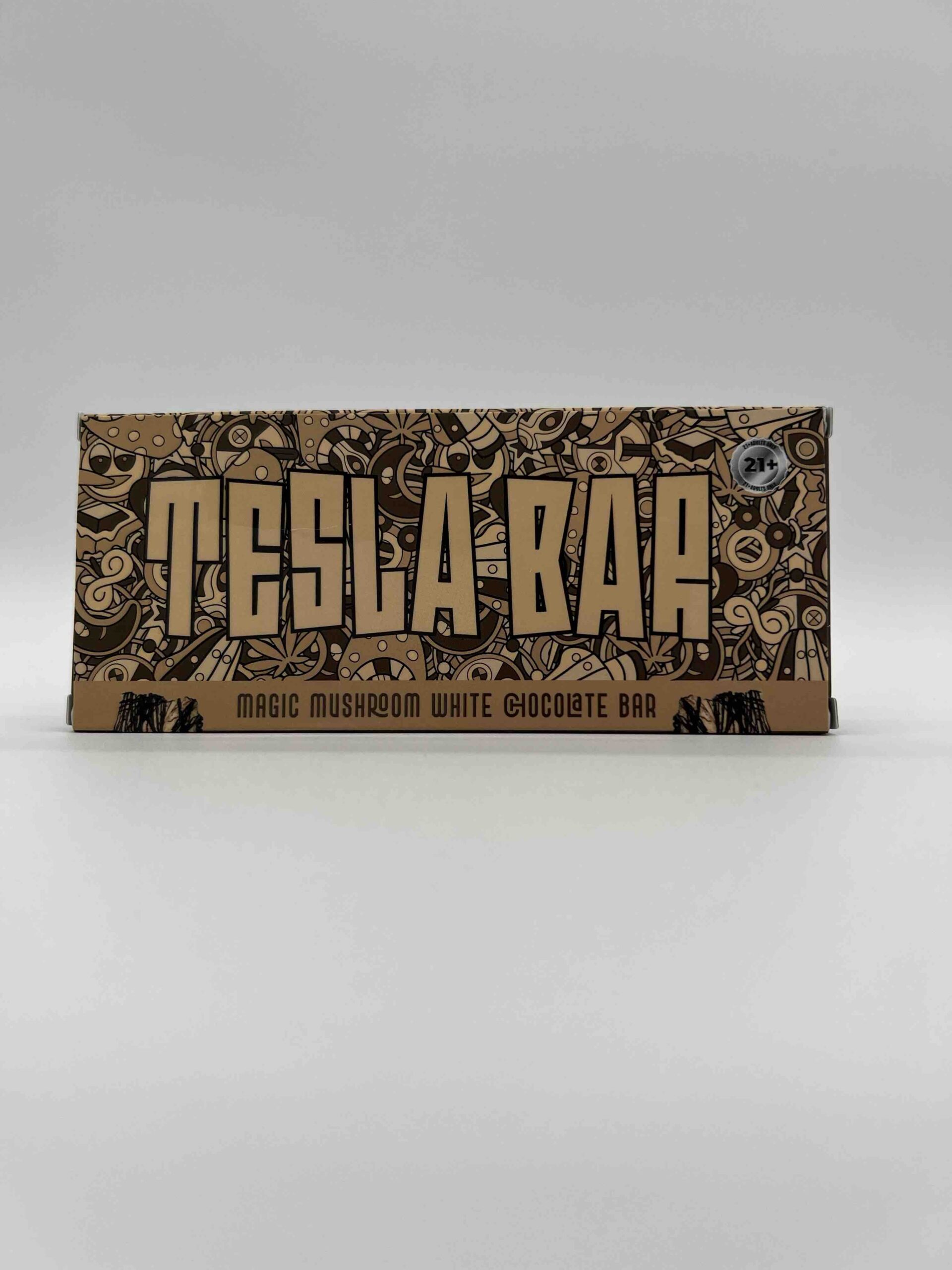 TESLA BAR- 10 MUSHROOM CHOCOLATE BAR- RICE KRISPY CHOCOLATE DRIZZLE