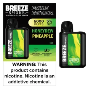 BREEZE PRIME 6000 PUFFS HONEYDEW PINEAPPLE