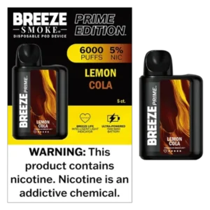 BREEZE PRIME 6000 PUFFS LEMON COLA