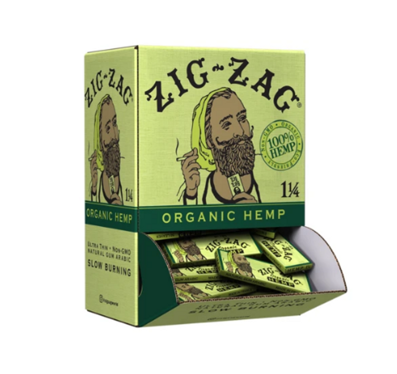 ZIG-ZAG ORGANIC HEMP PAPERS 1 1/4 (48 PACKS)