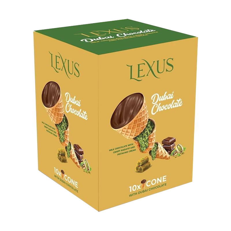 LEXUS DUBAI CHOCOLATE CONE- 10CT