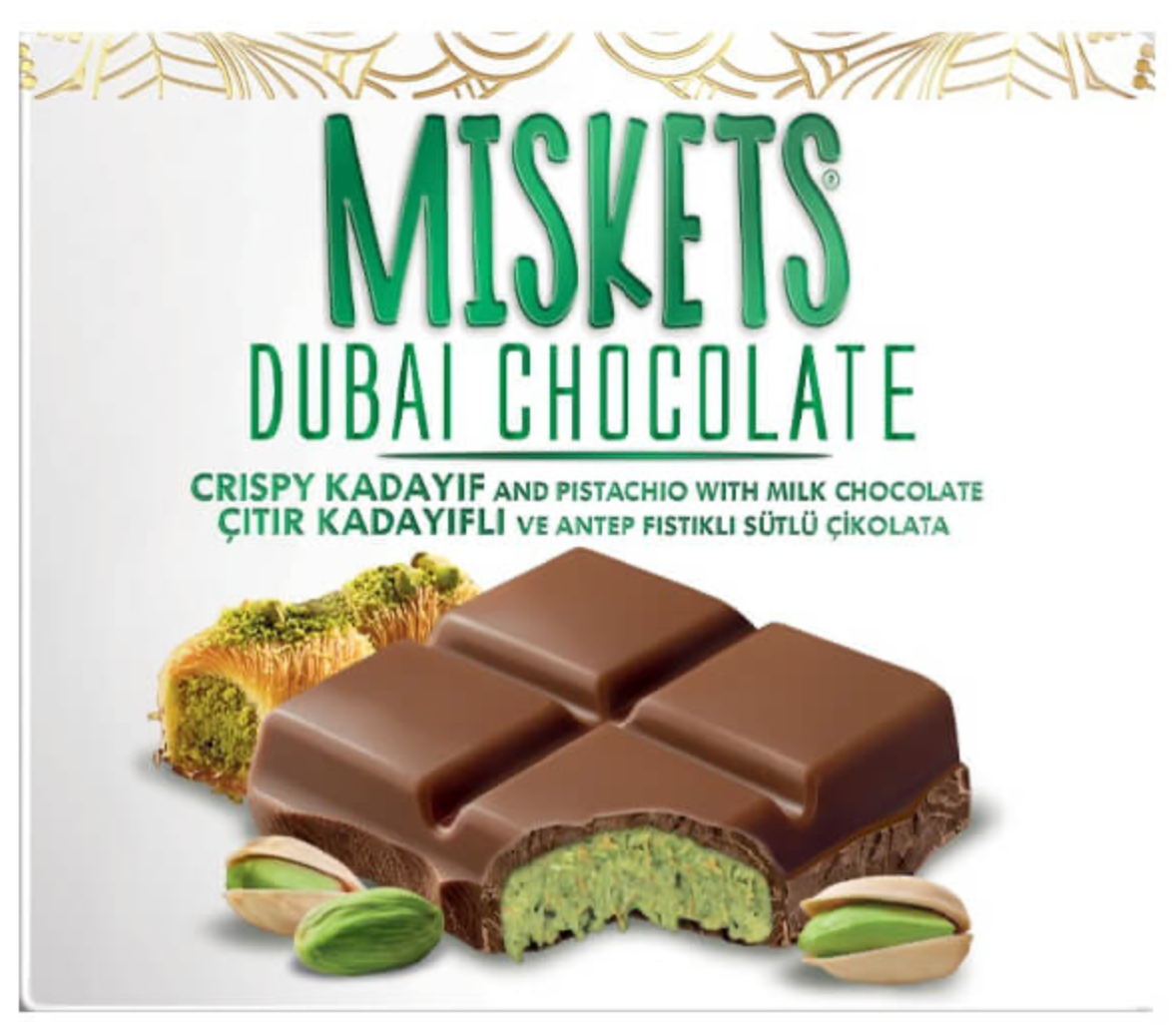 DUBAI CHOCOLATE 100G- MISKETS 12CT